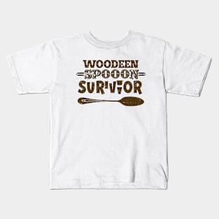 wooden spoon survivor Kids T-Shirt